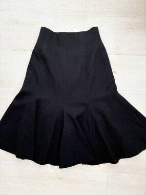 VINTAGE 70s/80s ANNE KLEIN Full Flare Midi Skirt – ILGWU Union Made – Size 6